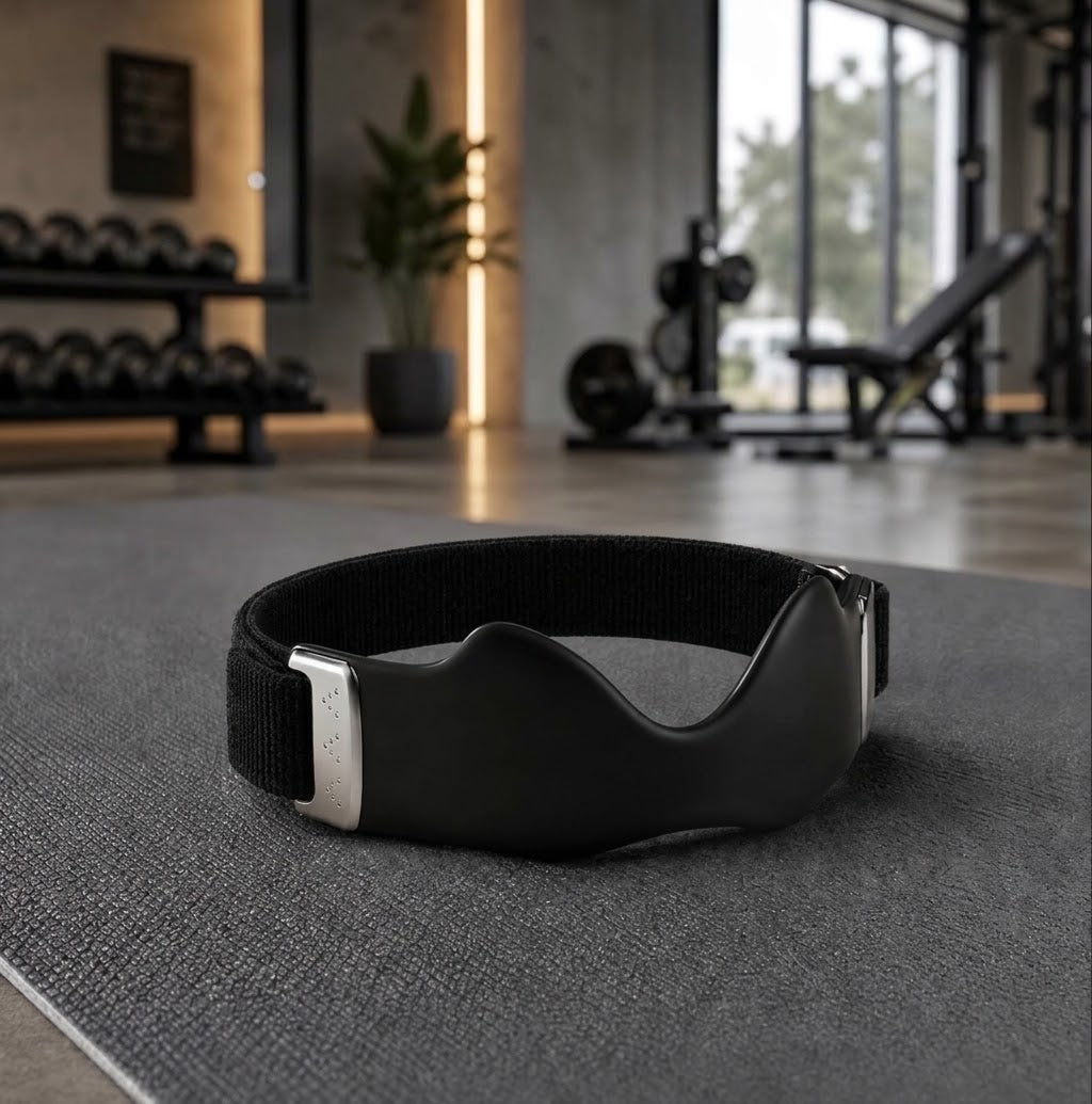 Banda de soporte Mijita para rodilla sobre esterilla de gimnasio